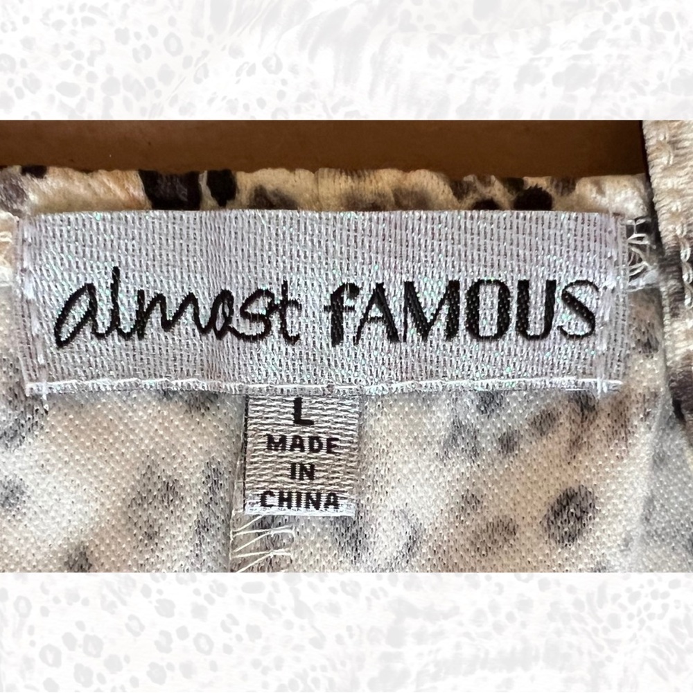 Almost Famous Asymmetrical Leopard Print Dress - Picture 3 of 4